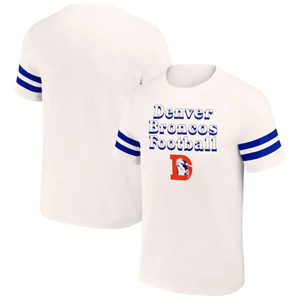 Men's Denver Broncos Cream x Darius Rucker Collection Vintage T-Shirt